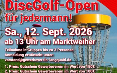 DiscGolf für Jedermann am 12. September