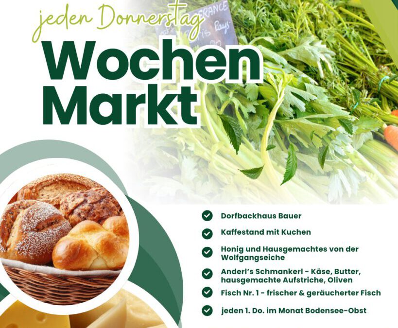 Neues Wochenmarkt-Angebot